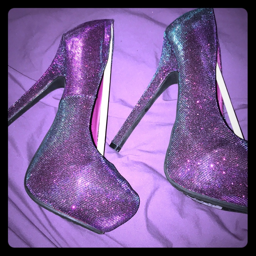 Iridescent Purple Heels